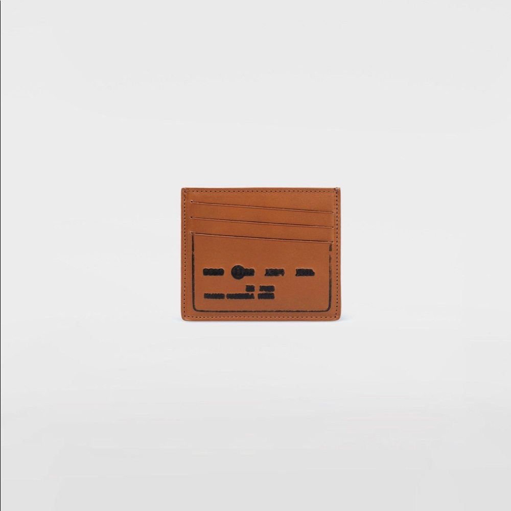 Calfskin credit card holder